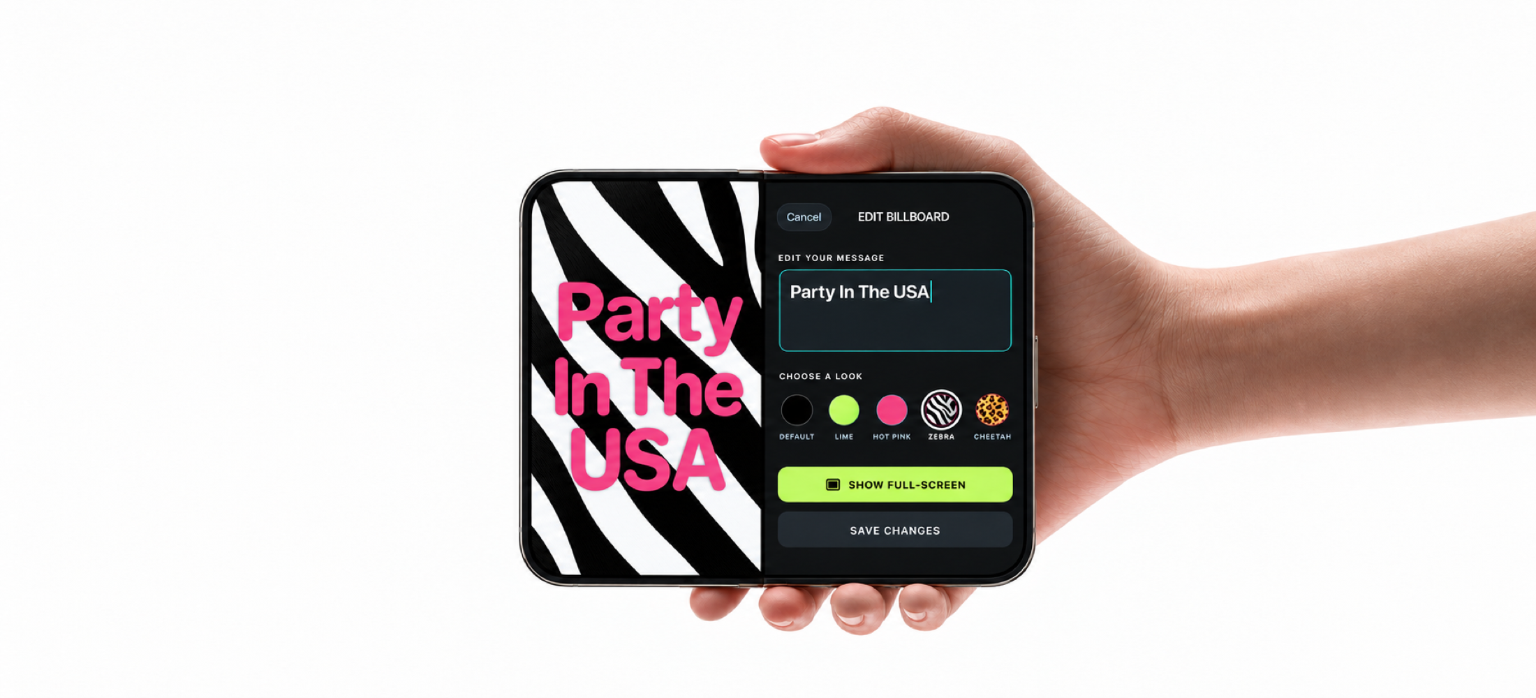 Floating Billboard app preview